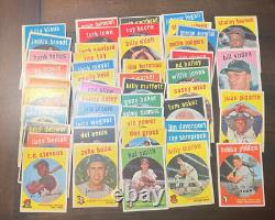 165 Card 1959 Topps Baseball Partial Set 165/572 Starter lot VGEX All Different