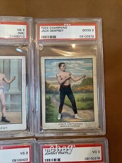 1910 T220 Boxing Partial Set Lot ALL PSA Graded 10 Cards Jack Dempsey Corbett