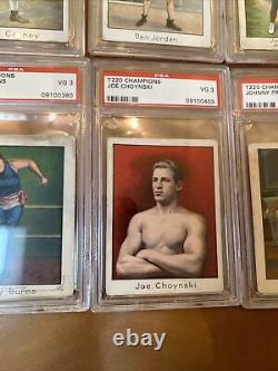 1910 T220 Boxing Partial Set Lot ALL PSA Graded 10 Cards Jack Dempsey Corbett