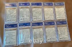 1910 T220 Boxing Partial Set Lot ALL PSA Graded 10 Cards Jack Dempsey Corbett