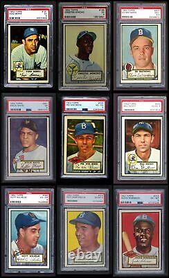 1952 Topps Baseball All-PSA Almost Complete S witho card #311 Mickey Mantle 5 EX