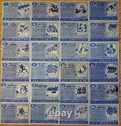 1955 Topps All American Partial Set 24 Cards Red Grange Otto Graham Kinnick