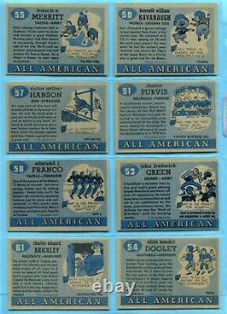 1955 Topps All-American Starter Set Lot of 12 Different Football Cards EX+-Ex/Mt
