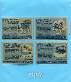 1955 Topps All-American Starter Set Lot of 12 Different Football Cards EX+-Ex/Mt