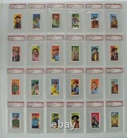 1957 CWS Tobacco Western Stars COMPLETE 24 CARD SET, ALL PSA 8-10