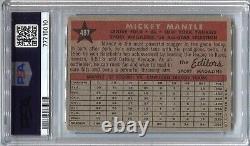 1958 Mickey Mantle Topps MAGAZINE ALL STAR 487 New York Yankees PSA 3.5 VG+ 5010