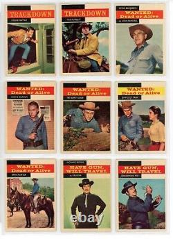 1958 TV WESTERNS Complete 71 Card Set- All cards Scanned HIGH GRADE- MUST SEE