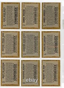 1958 TV WESTERNS Complete 71 Card Set- All cards Scanned HIGH GRADE- MUST SEE