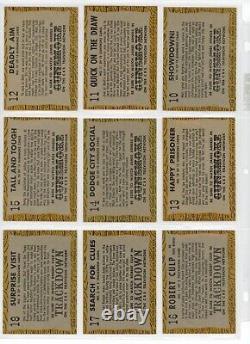 1958 TV WESTERNS Complete 71 Card Set- All cards Scanned HIGH GRADE- MUST SEE