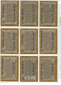 1958 TV WESTERNS Complete 71 Card Set- All cards Scanned HIGH GRADE- MUST SEE