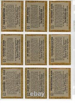 1958 TV WESTERNS Complete 71 Card Set- All cards Scanned HIGH GRADE- MUST SEE