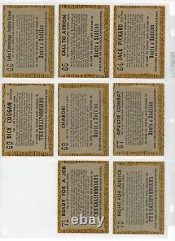 1958 TV WESTERNS Complete 71 Card Set- All cards Scanned HIGH GRADE- MUST SEE