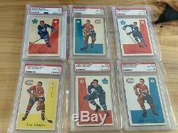 1959-60 Parkhurst Hockey Card Set (50), All Graded PSA, Avg. 7.475, High Grade