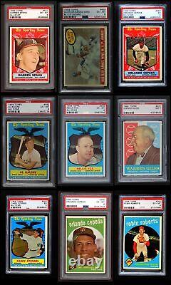 1959 Topps Baseball All-PSA Near Set / Lot No Duplicate Cards 7 NM