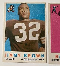 1959 Topps Complete Football Set All 176 Jim Brown Johnny Unitas In Top Loaders