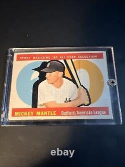 1960 Topps #563 Mickey Mantle All Star MLB Logo! New York Yankees! HOF 430