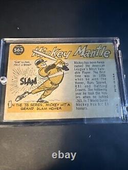 1960 Topps #563 Mickey Mantle All Star MLB Logo! New York Yankees! HOF 430