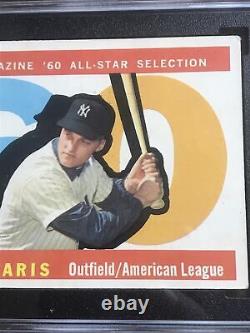 1960 Topps Roger Maris All Star NEW YORK YANKEES SGC 4 VG EX #565