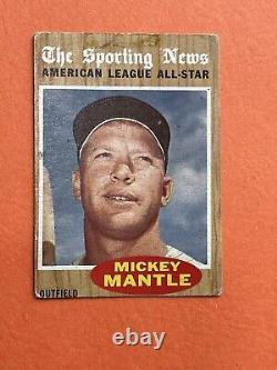 1962 Topps All-Star #471 Mickey Mantle New York Yankees