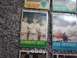 1963 Topps Mickey Mantle Lot Yankees Team Set ALL PICD INCL! 100% Authentic