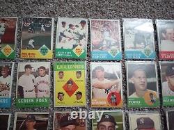 1963 Topps Mickey Mantle Lot Yankees Team Set ALL PICD INCL! 100% Authentic