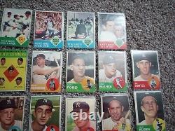 1963 Topps Mickey Mantle Lot Yankees Team Set ALL PICD INCL! 100% Authentic