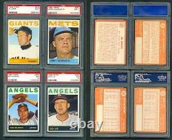 1964 Topps Baseball Complete Set Vg-ex, Nm, Nm-mt Psa, All Pages Scanned