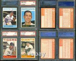 1964 Topps Baseball Complete Set Vg-ex, Nm, Nm-mt Psa, All Pages Scanned
