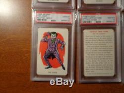 1966 Batman Whitman Playing Cards Set All PSA Graded with PSA 10 Gem Mint Joker