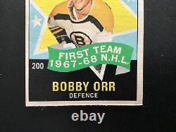 1968-69 OPC Set Break #200 Bobby Orr. HOF. 1st All Star. Boston Bruins