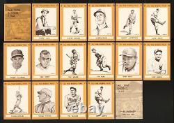1968 Sports Memorabilia All Time Baseball Team Complete Set Hq+blank Back Grove