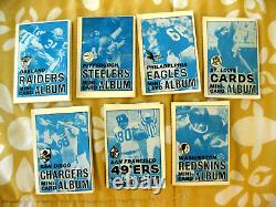 1969 Topps Football Insert 4 In 1's Complete Set All 26 Albums And Cards 260/260