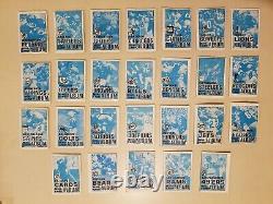 1969 Topps Vintage NFL Mini Card Album Complete Set All Stamps But Tinglehoff VG