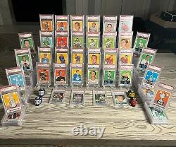 1970 OPC O-Pee-Chee 143 Card PSA Graded Partial Set (All PSA 8 and Higher)