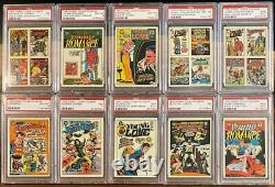 1970 Topps DC Comic Cover Stickers All PSA Graded Complete Set Of 44 Cards