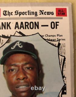 1970 Topps Sporting News All Star Hank Aaron #462 Braves HOF Low-Grade Creased