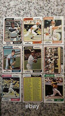 1974 Topps Baseball Complete Set+ All Traded+team Checklists In Pages New Binder