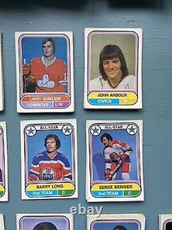 1975-76 OPC WHA NEAR SET 100/132 w ALL STARS & RC. 75% OF THE SET