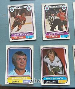 1975-76 OPC WHA NEAR SET 100/132 w ALL STARS & RC. 75% OF THE SET
