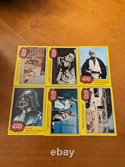 1977 Topps Star Wars Series 3 Yellow Border. Complete Set All 66 Cards Shown Ex