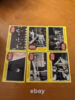 1977 Topps Star Wars Series 3 Yellow Border. Complete Set All 66 Cards Shown Ex