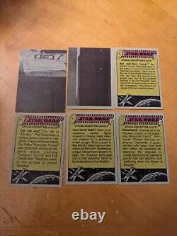 1977 Topps Star Wars Series 3 Yellow Border. Complete Set All 66 Cards Shown Ex