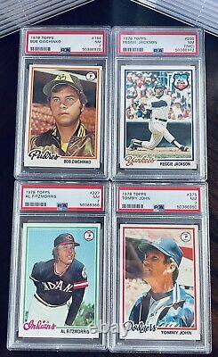 1978 Topps Baseball Psa Complete Your Registry Set Card Lot Of 13 All Psa 7 Nm