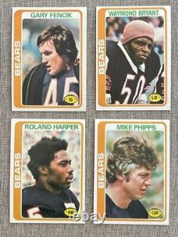 1978 Topps Chicago Bears Team Set NM/MT-NM (ALL 29 Cards) & Walter Payton PSA 8