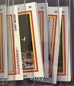 1979 Super Sisters Cards Complete Set (1-72) with 24 PSA Graded ALL 8s and 9s