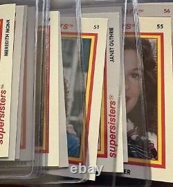 1979 Super Sisters Cards Complete Set (1-72) with 24 PSA Graded ALL 8s and 9s