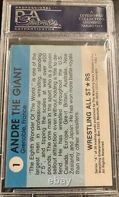 1982 Wrestling All Stars Andre the Giant Rookie #1 PSA 3 WWE WWF WrestleMania