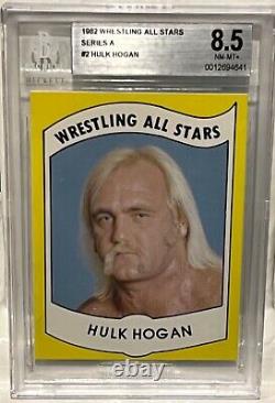 1982 Wrestling All Stars HULK HOGAN Rookie Card #2 In The Set BGS 8.5 Hulkamania