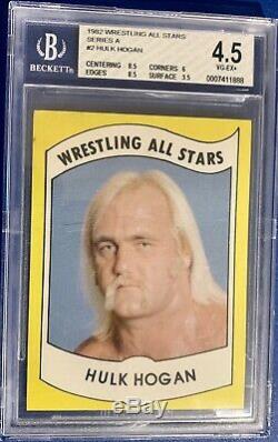 1982 Wrestling All Stars Hulk Hogan Rookie #2 BGS 4.5 Hulkamania WWE WWF HOT
