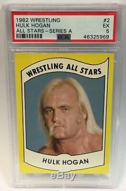 1982 Wrestling All Stars Hulk Hogan Rookie PSA 5 Running Wild On You Brother WWE